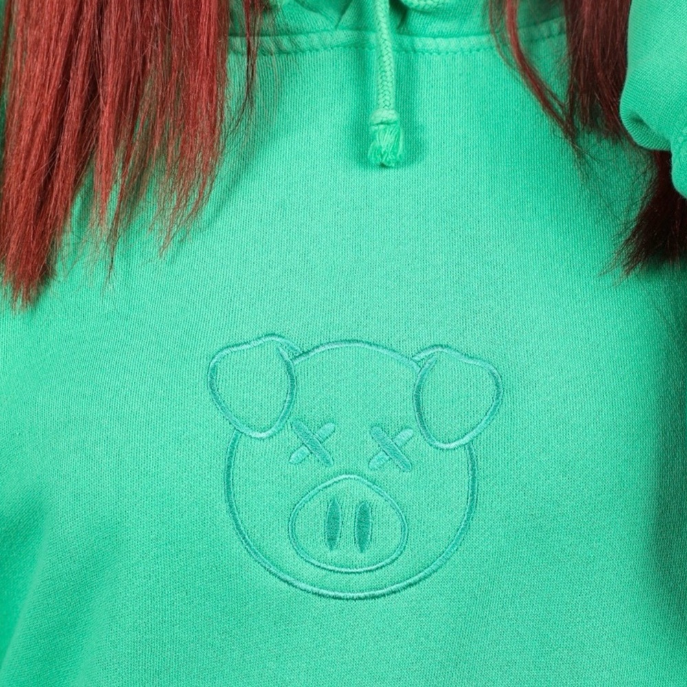 Shane Dawson Pig Hoodie NEW SEALED Emerald Green Jeffree Star Unisex SMALL - Picture 10 of 12